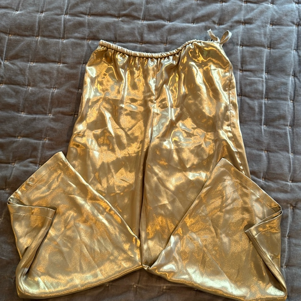 NWOT Maeve Anthropologie Gold Pants XSP